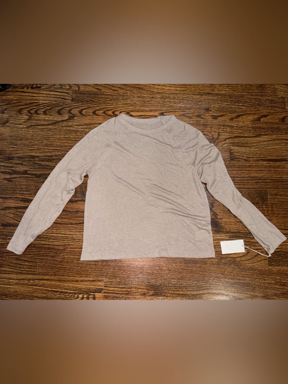 a new day Taupe Crewneck Long Sleeve Top